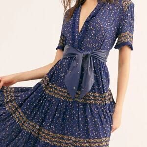 Free People Serena Studded Leather Sash Belt